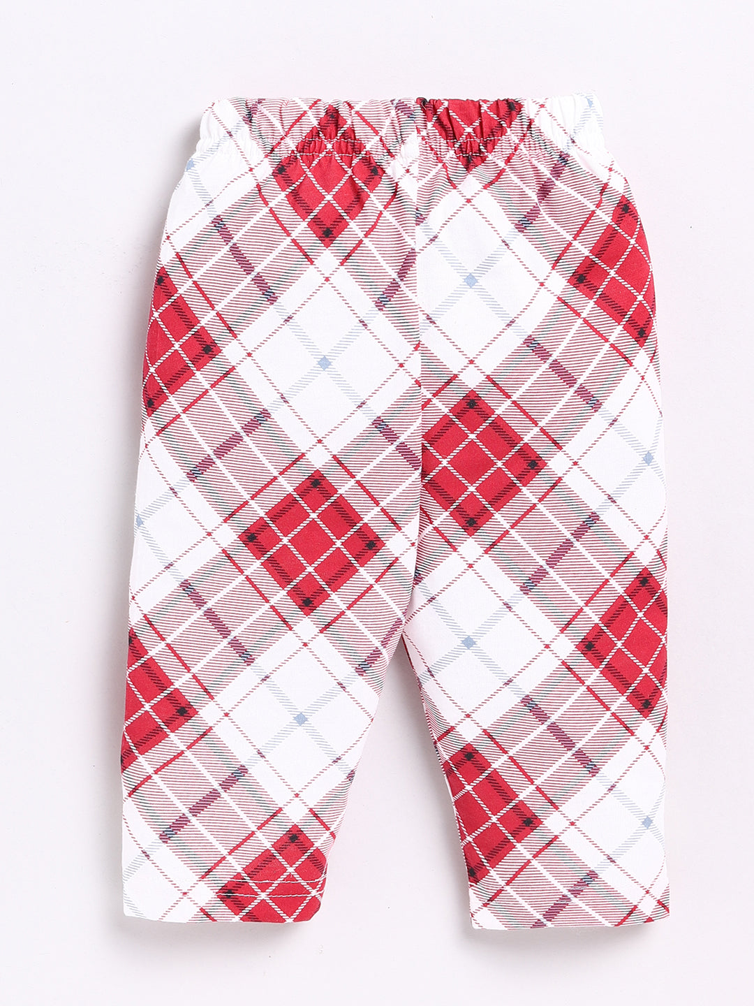 Red Checked Full Sleeve Night Suit