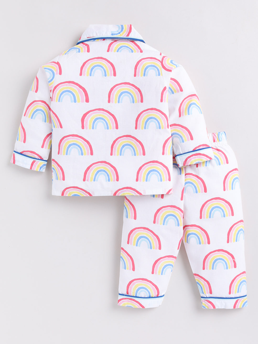 Blue Rainbow Full Sleeve Night Suit