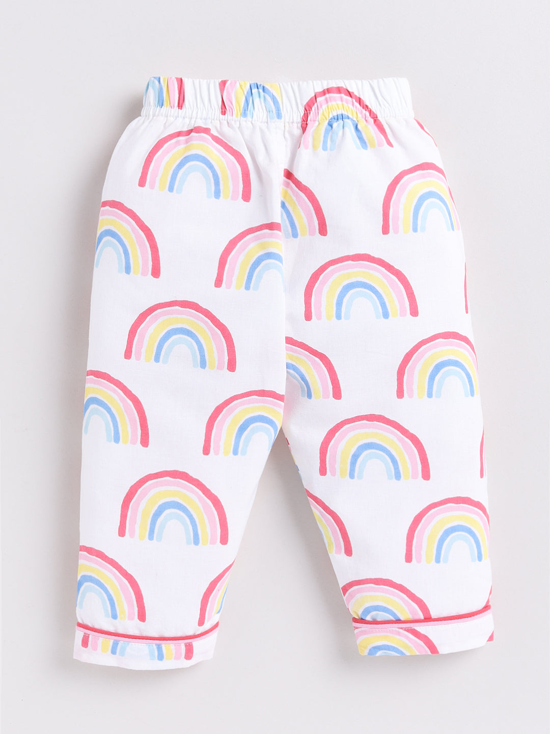 Pink Rainbow Full Sleeve Night Suit