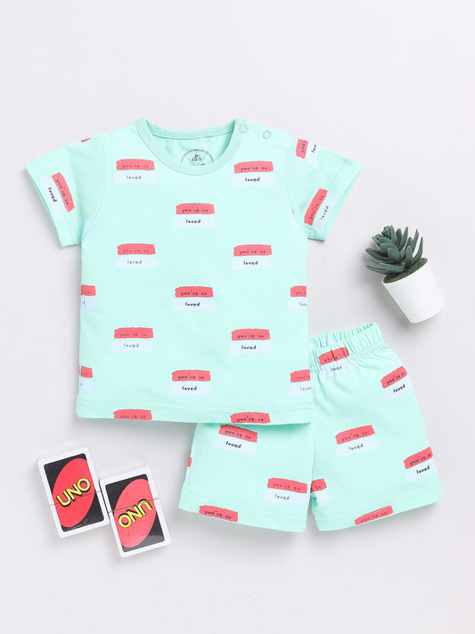 Green "You're So Loved" Co-ord Set