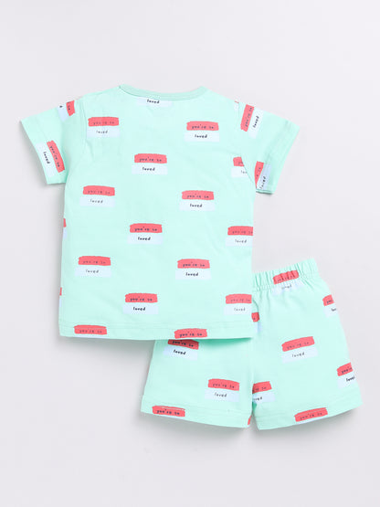 Green "You're So Loved" Co-ord Set