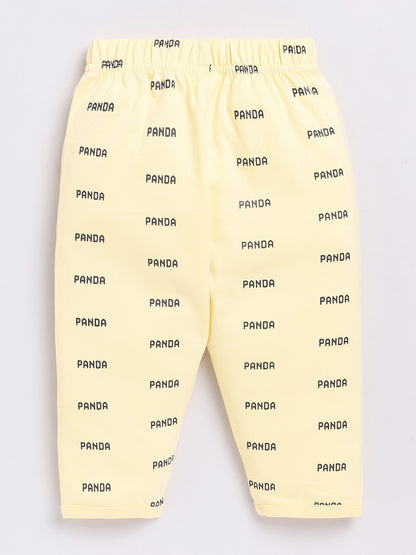 Yellow Panda Full Sleeve Night Suit