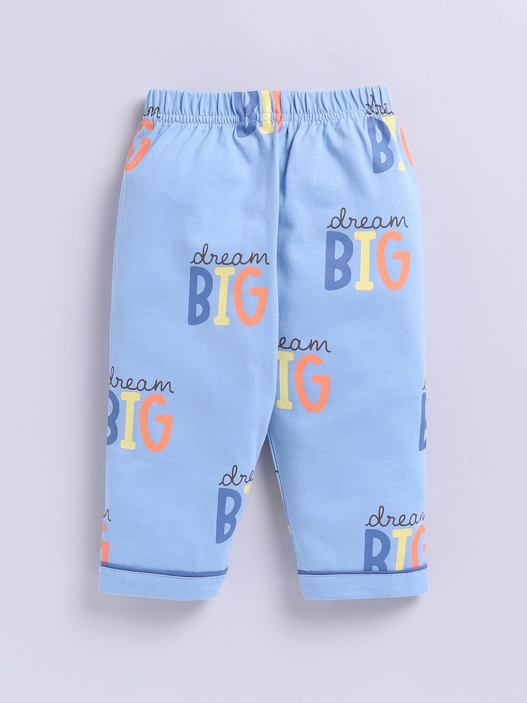 "Big Dreams" Blue Cotton Full Sleeve Night Suit