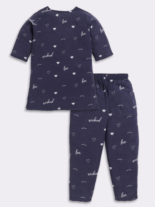 Charcoal All Love Graphic Print Co-ord Set