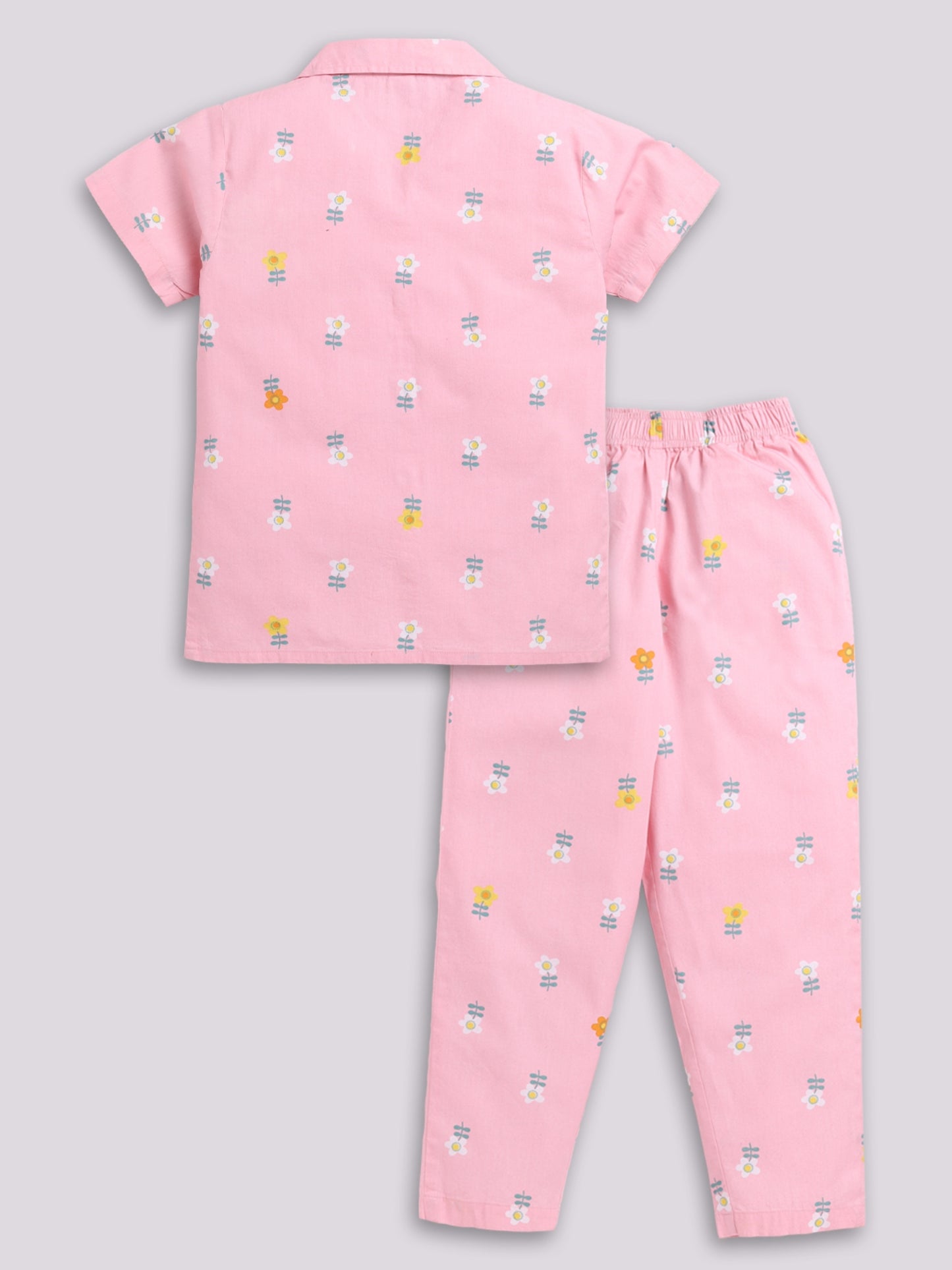 Pink Floral Night Suit