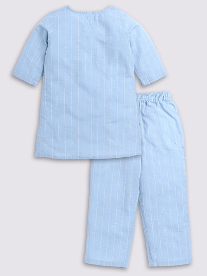 Blue Striped Co-ord Set