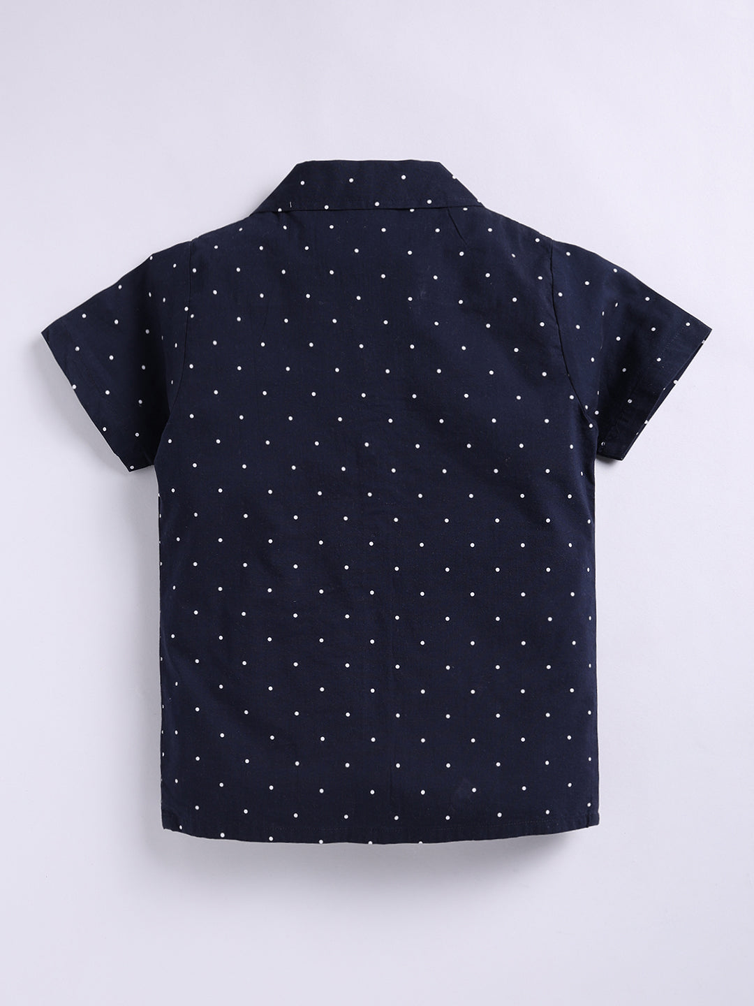 Blue Polka Dot Half Sleeve Night Suit