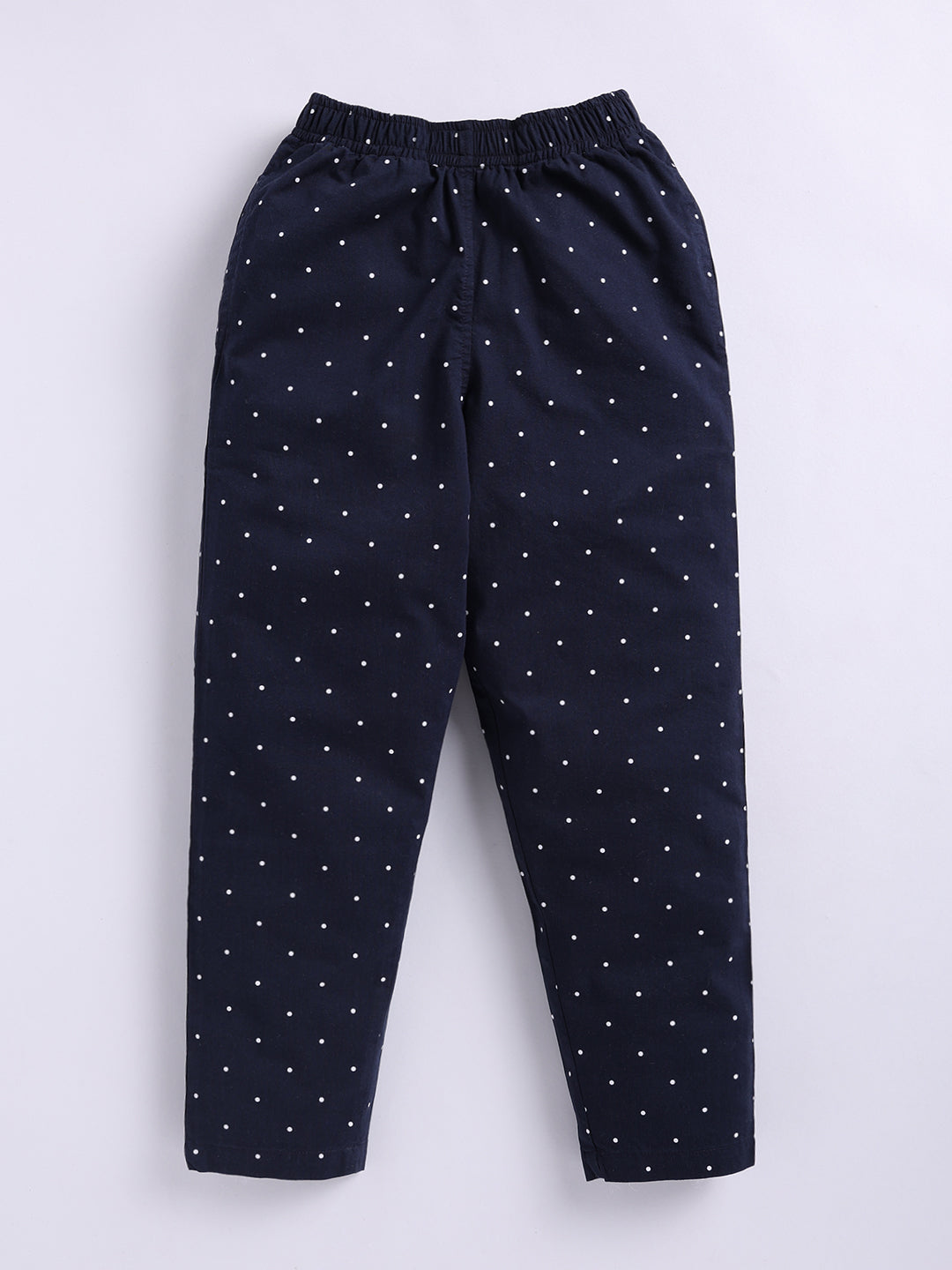 Blue Polka Dot Half Sleeve Night Suit