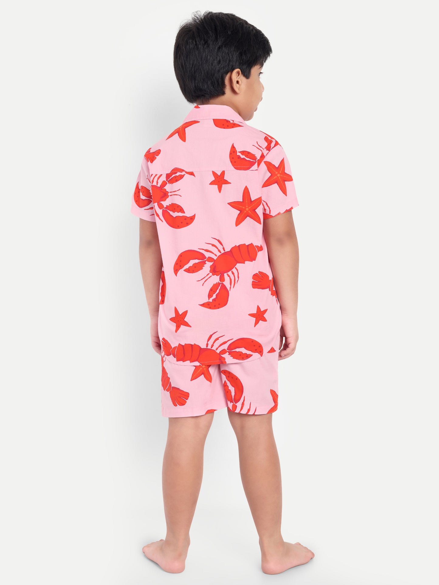 Pink Half Sleeve Night Suit