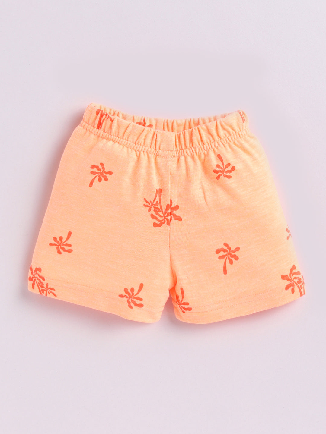 Orange Tropical Half Sleeve Co-ord Set