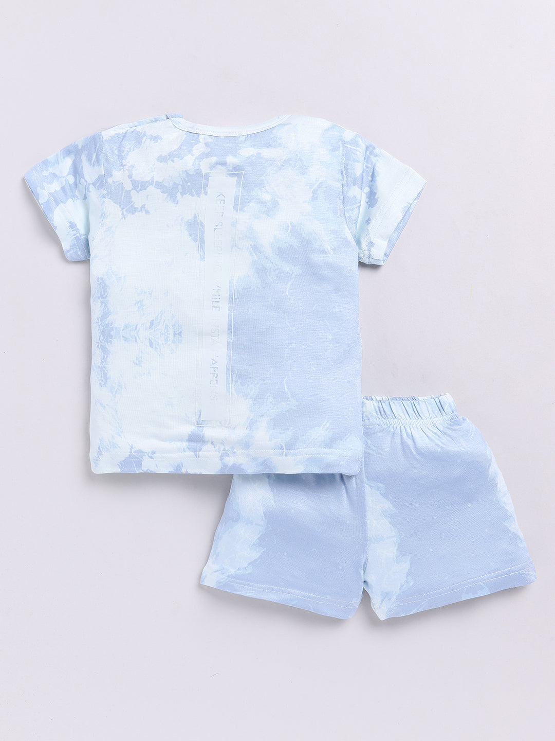 Blue Tie and Dye Half Sleeve Co-ord Set