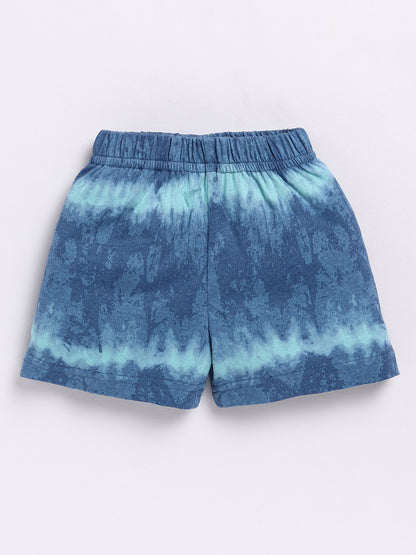 Blue Tie and Dye Half Sleeve Co-ord Set