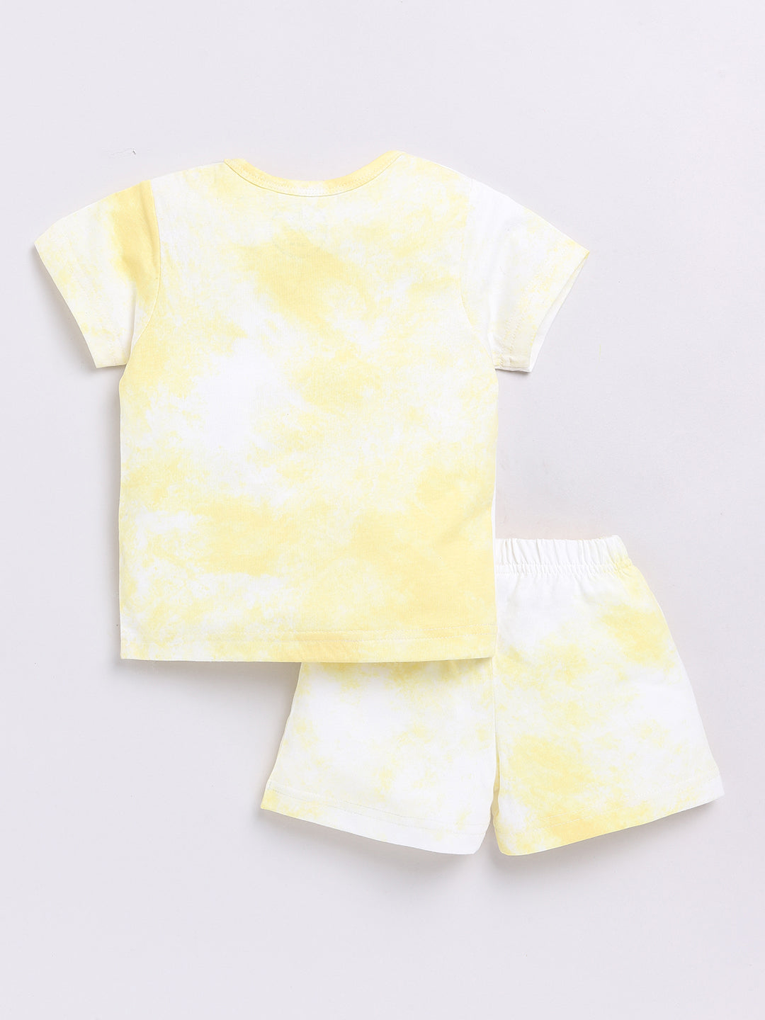 Yellow Tie and Dye Half Sleeve Co-ord Set