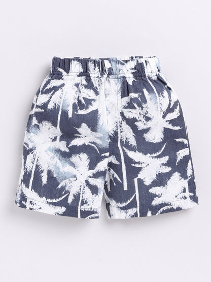 Blue Tropical Half Sleeve Co-ord Set