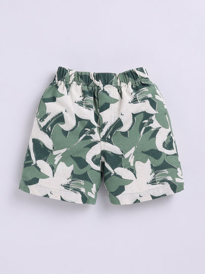 Green Tropical Print Co-ord Set