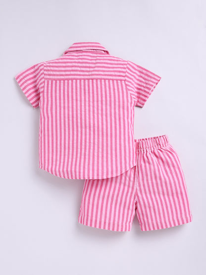 Pink Striped Co-ord Set