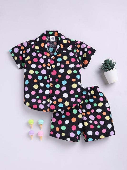 Black Polka Dots Co-ord Set