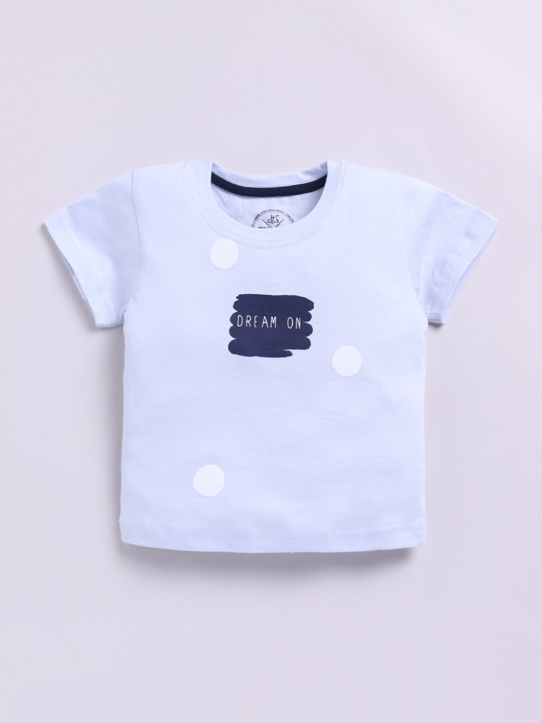 Blue Typography Half Sleeves Co-ord Set