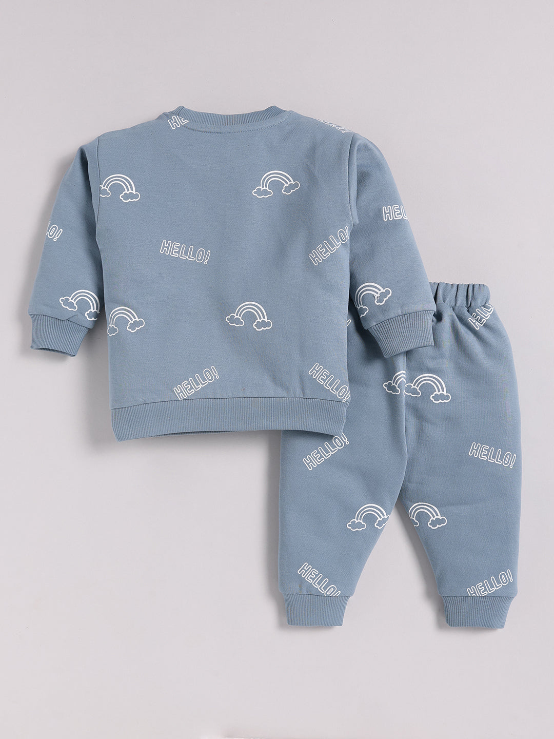 Rainbow Blue Cotton Full Sleeve Co-ord Set