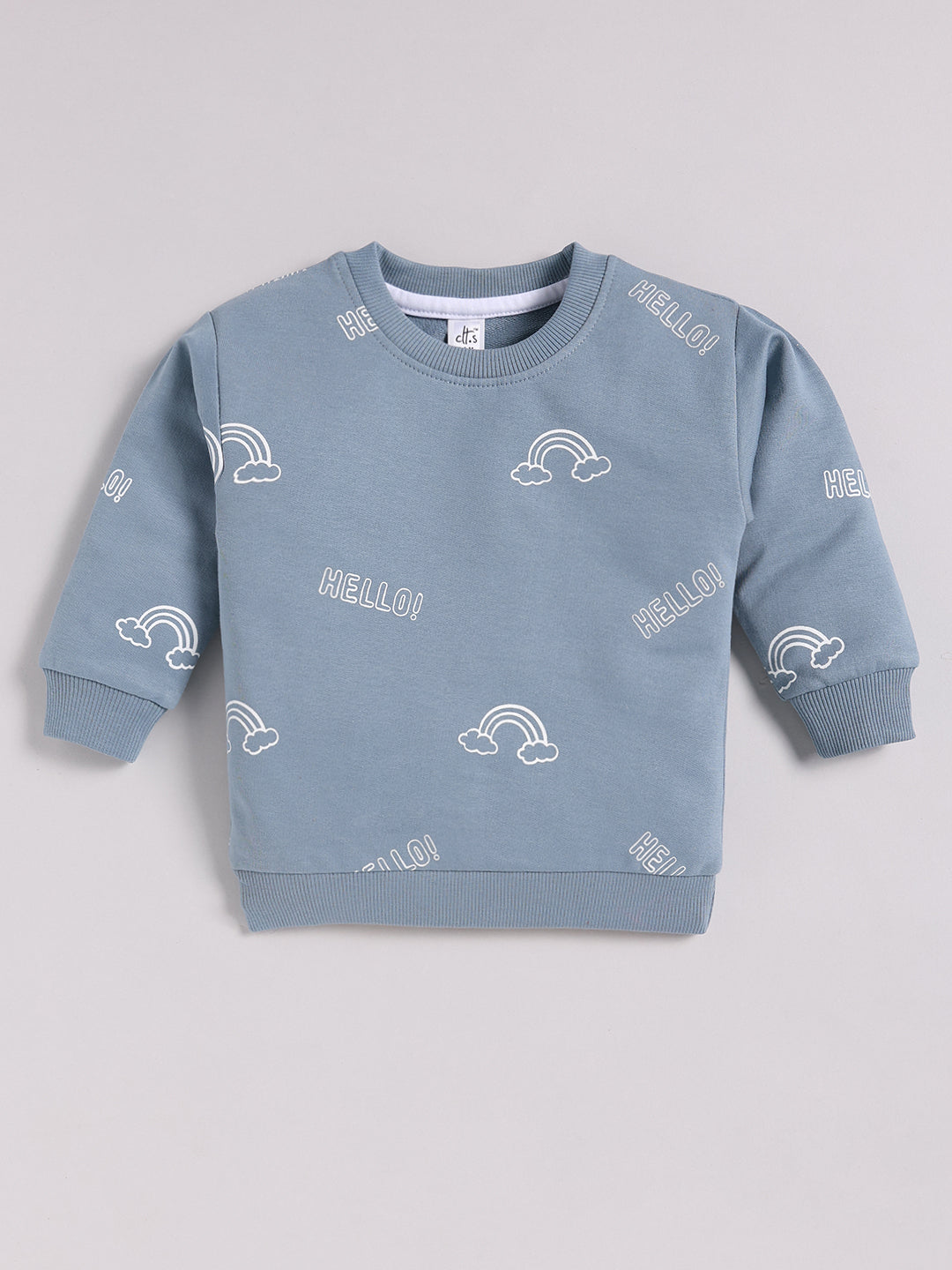 Rainbow Blue Cotton Full Sleeve Co-ord Set