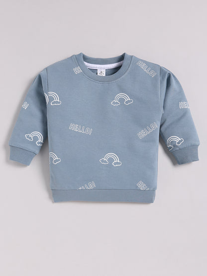 Rainbow Blue Cotton Full Sleeve Co-ord Set