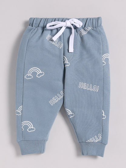 Rainbow Blue Cotton Full Sleeve Co-ord Set