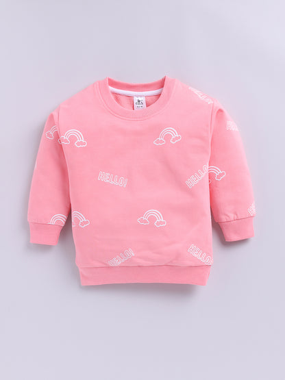 Rainbow Pink Cotton Full Sleeve Co-ord Set