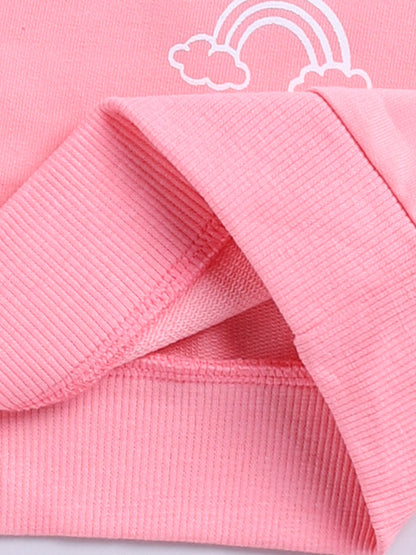 Rainbow Pink Cotton Full Sleeve Co-ord Set