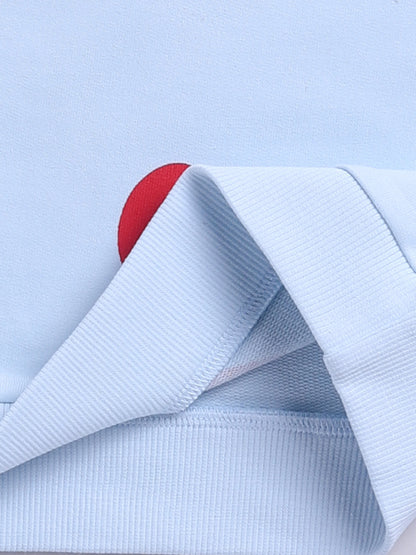 'Hearts' Blue Cotton Full Sleeve Co-ord Set