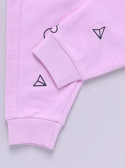 "Mamagram" Pink Cotton Knitted Graphic Co-ord Set