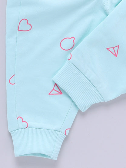 "Mamagram" Sea Green Cotton Knitted Graphic Co-ord Set