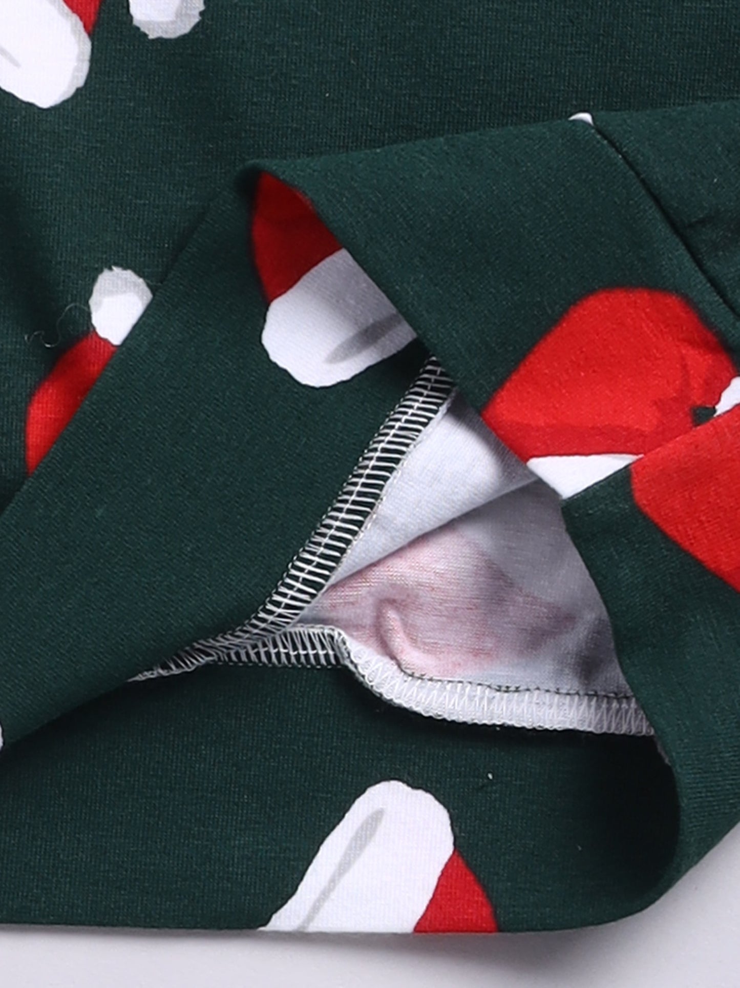 Christmas theme Green Cotton Full Sleeve Co-ord Set