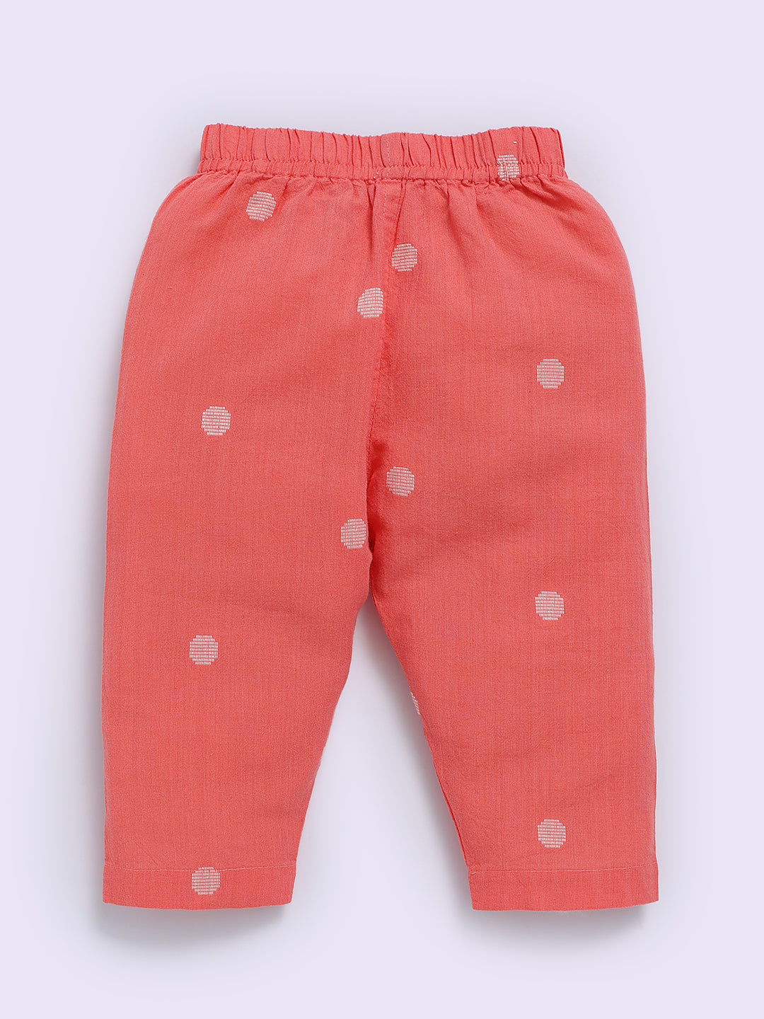 Rust Cotton Floral Full Sleeve Night Suit