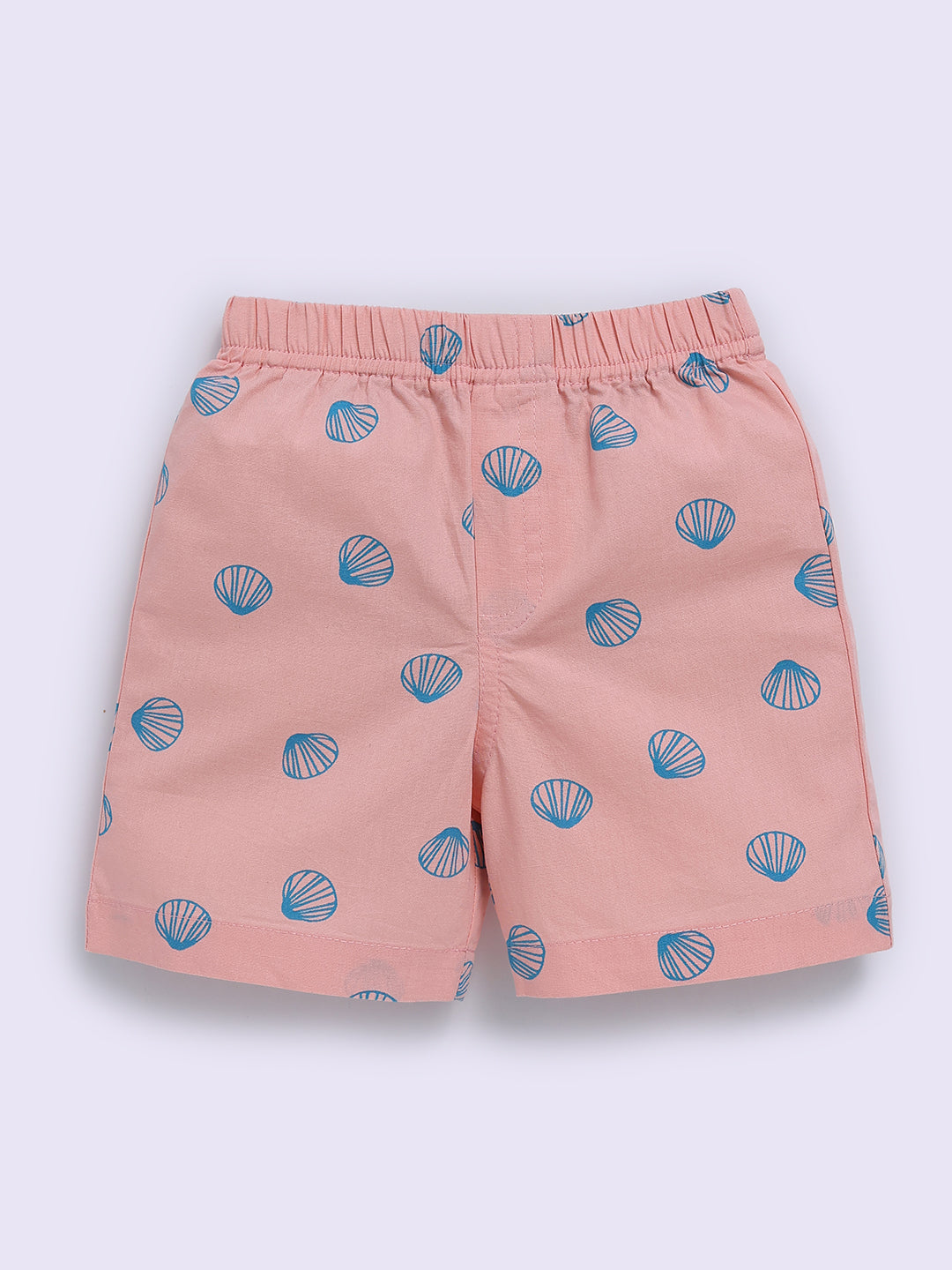 Pink Cotton Graphic Half Sleeve Co-ord Set
