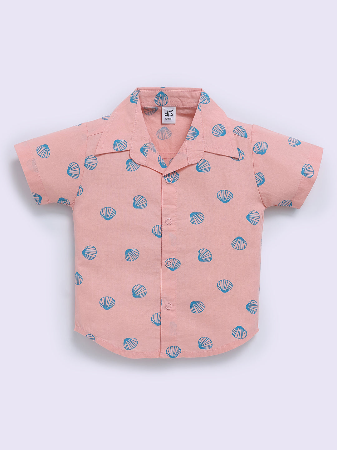 Pink Cotton Graphic Half Sleeve Co-ord Set