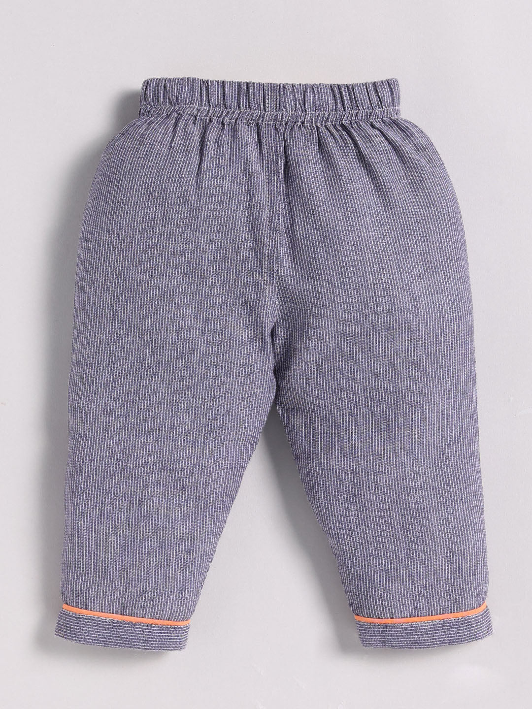 Grey Cotton Typography Full Sleeve Night Suit