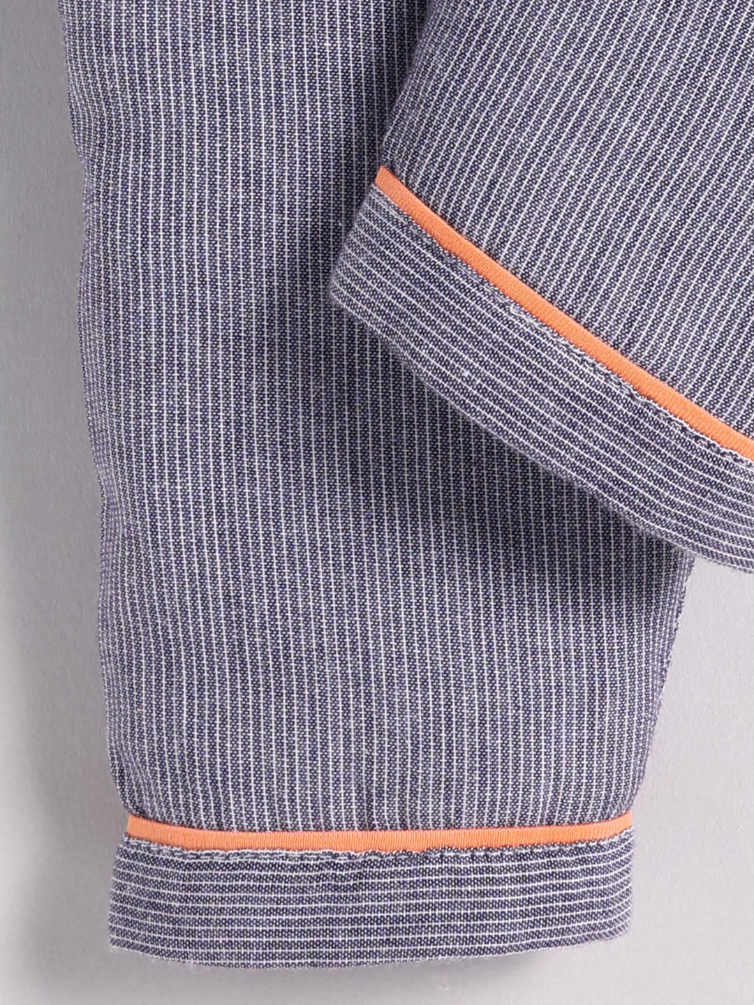 Grey Cotton Typography Full Sleeve Night Suit