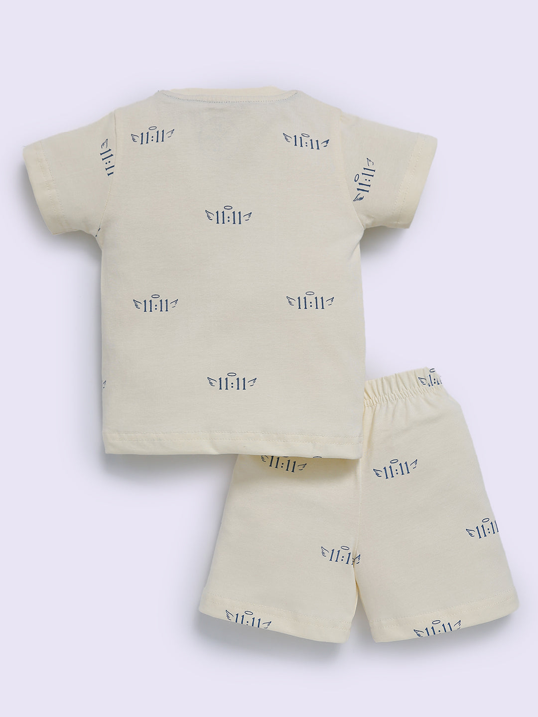 Lemon Cotton Graphic Half Sleeve Co-ord Set