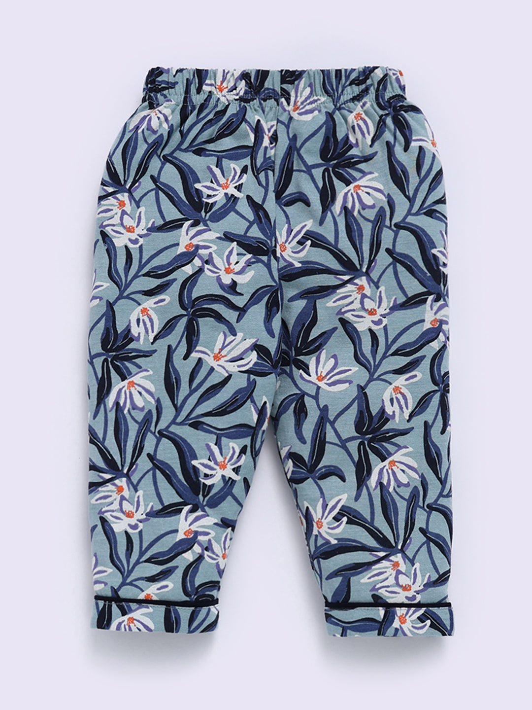 Multi Cotton Floral Full Sleeve Night Suit