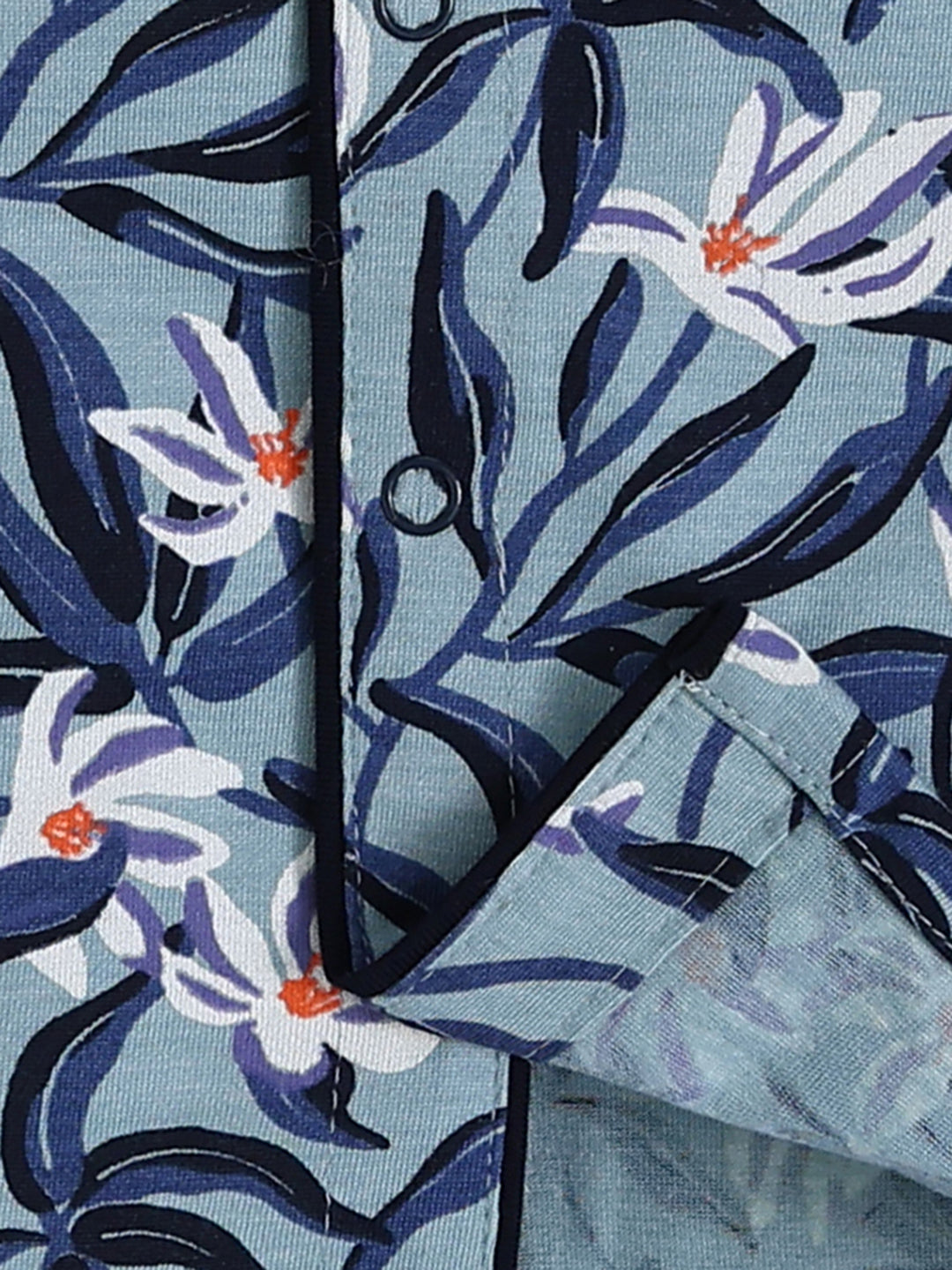 Multi Cotton Floral Full Sleeve Night Suit