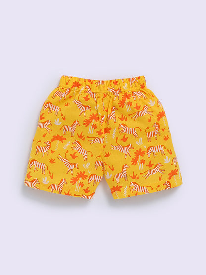 Animal Kingdom Yellow Short Sleeves Co-ord Set