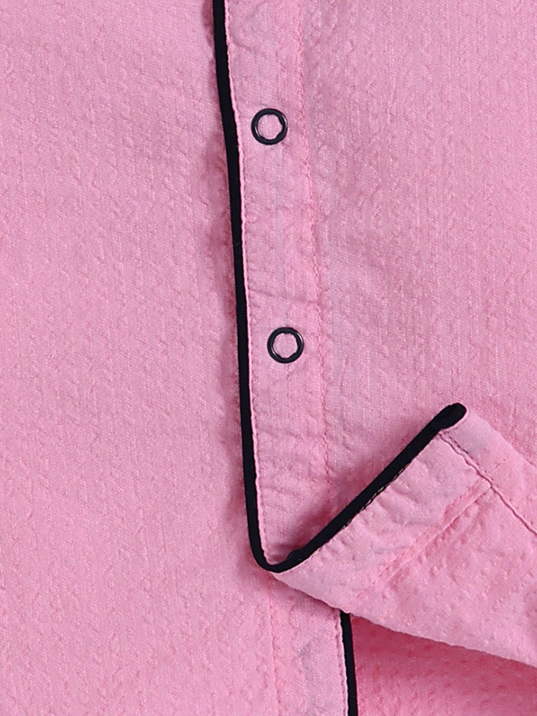 Pink Cotton Typography Full Sleeve Night Suit