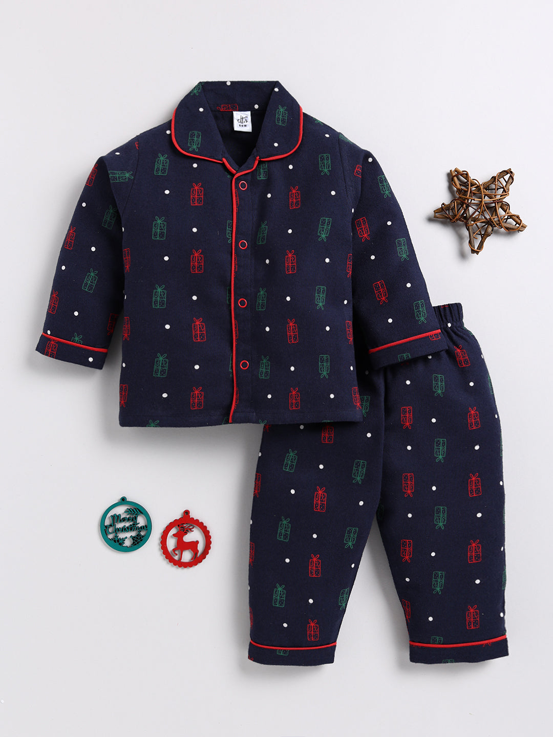 Christmas Gifts Graphic Full sleeve Night Suit