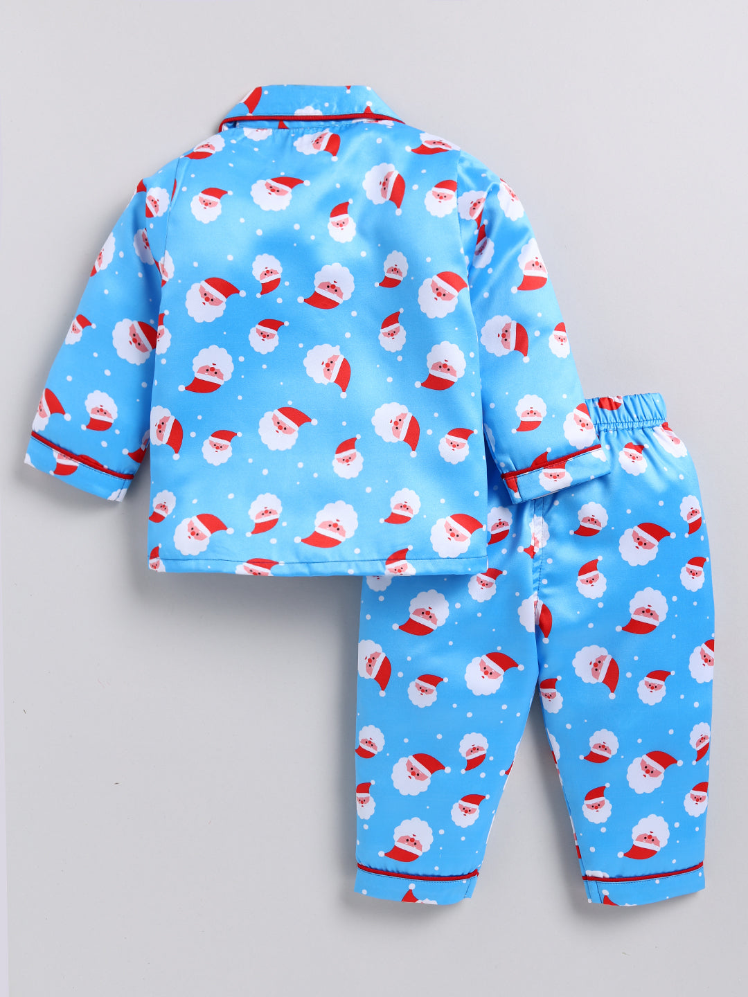 Blue Santa Full sleeve Night Suit