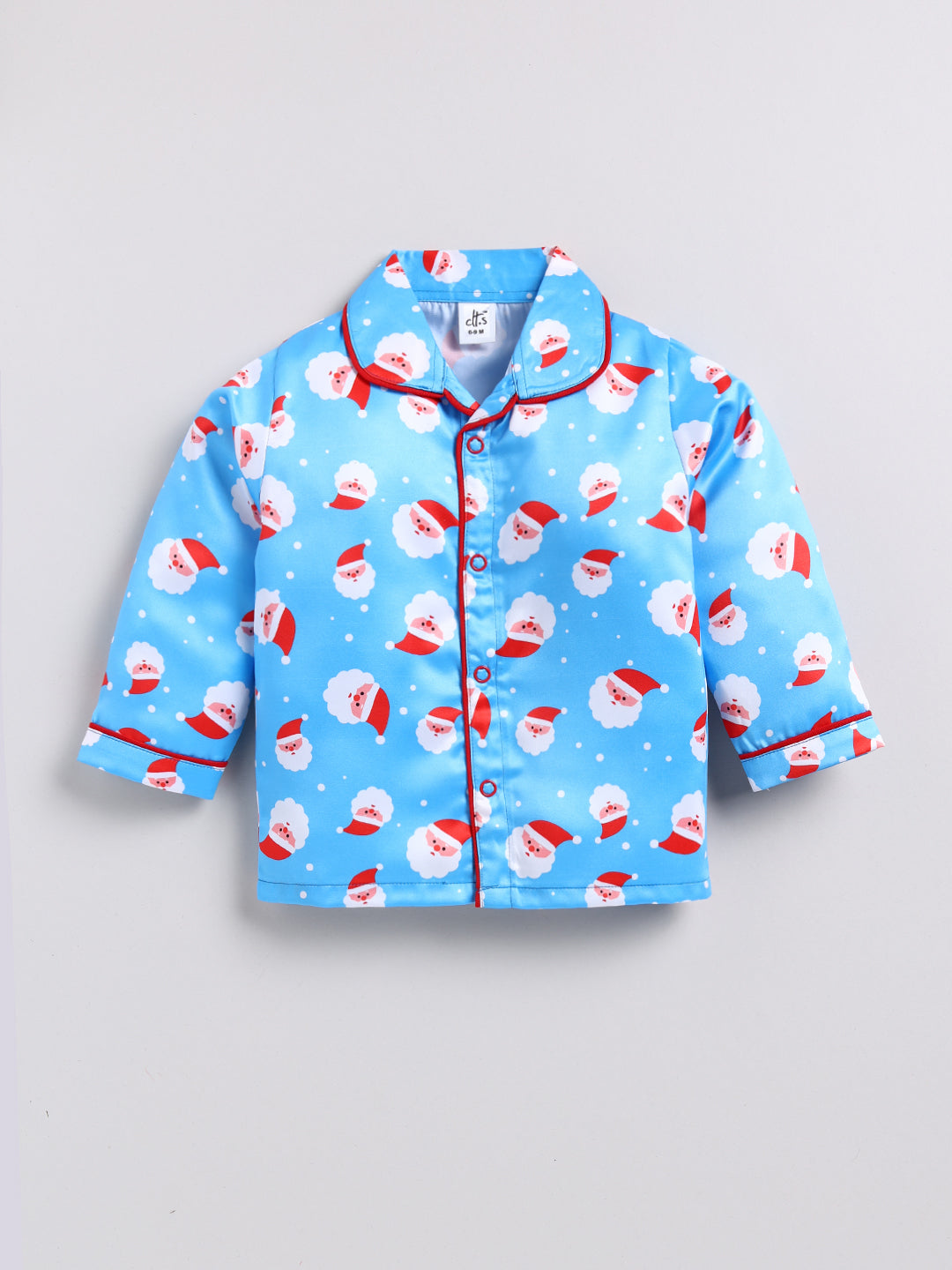 Blue Santa Full sleeve Night Suit