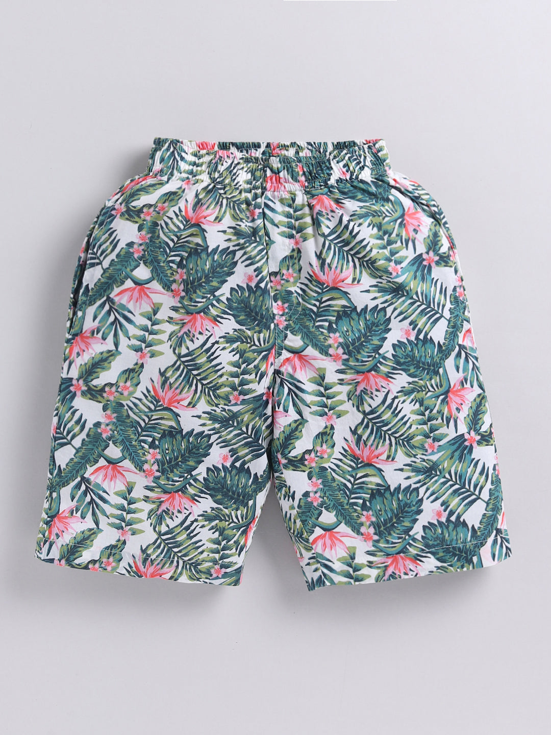 Multi Tropical Cotton Short Sleeves Co-ord Set