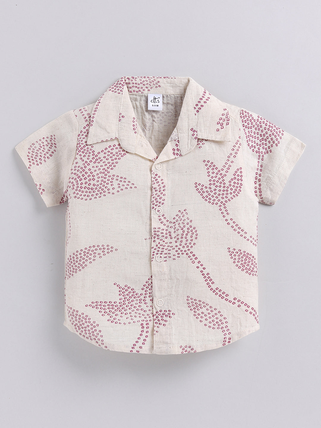 Purple Floral Cotton Short Sleeves Co-ord Set