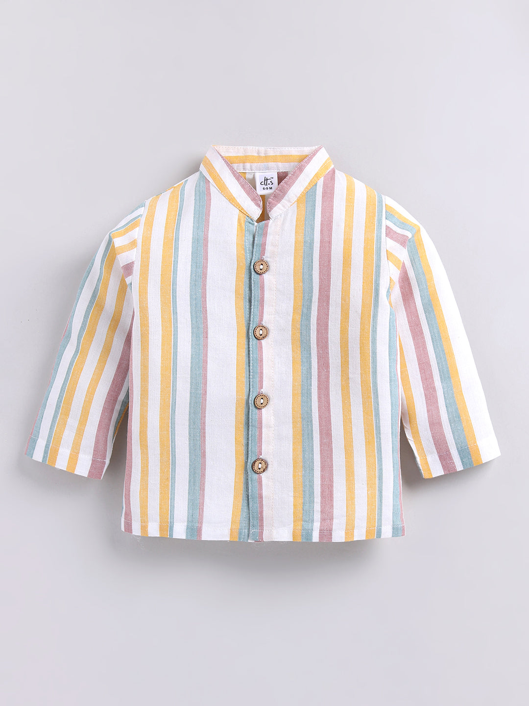 Multi Striped Cotton Full Sleeves Night Suit