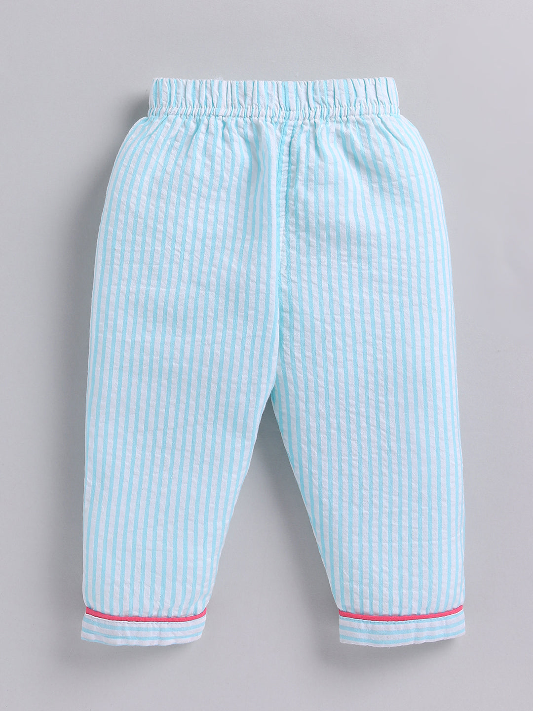 Pink Cotton Typography Full Sleeve Night Suit