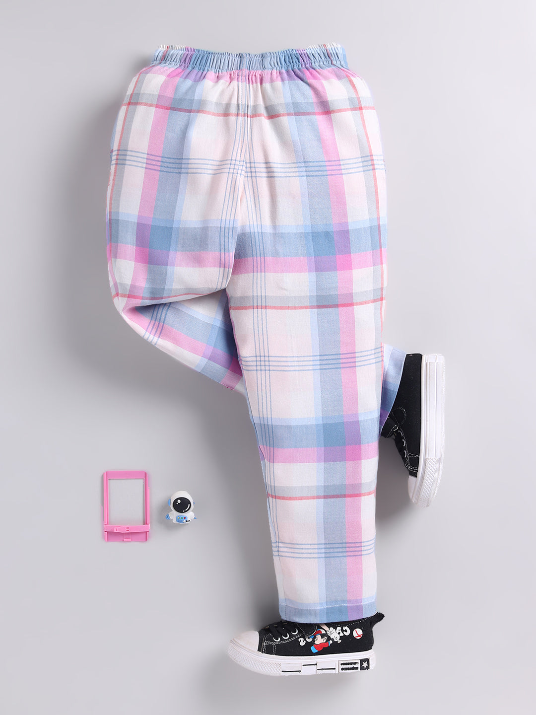 Multi Checked Cotton Full Sleeves Full Night Suit